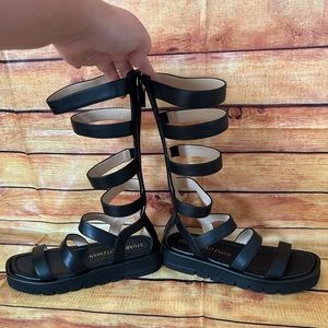 Stuart Weitzman tall gladiator platform sandals